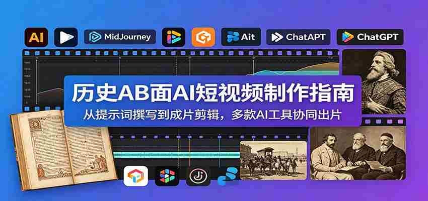 历史AB面AI短视频制作指南：从提示词撰写到成片剪辑，多款AI工具协同出片-任任的小木屋 - 热点知汇