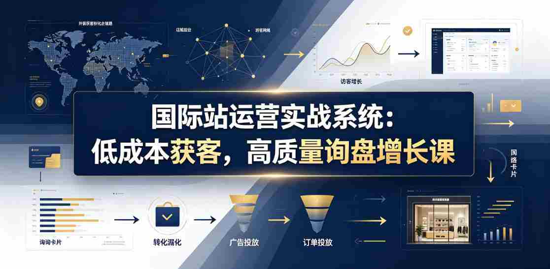国际站运营实战系统：低成本获客，高质量询盘增长课（更新26年）-任任的小木屋 - 热点知汇
