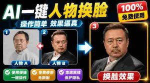 纯离线本地运行！AI一键人物lian部替换软件，支持图片换lian，效果逼真，最便捷换lian工具FaceSwap-任任的小木屋 - 热点知汇