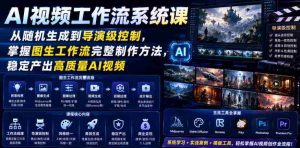 AI视频工作流系统课，从随机生成到导演级控制，掌握图生工作流完整制作方法，稳定产出高质量AI视频-任任的小木屋 - 热点知汇