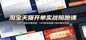 淘宝天猫开单实战陪跑课：无界万相台全套投放，14天新品起爆大促冲量全流程-任任的小木屋 - 热点知汇
