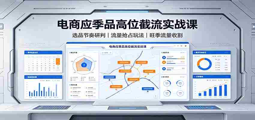 电商应季品高位截流实战课：选品节奏研判，流量抢占玩法，旺季流量收割-任任的小木屋 - 热点知汇