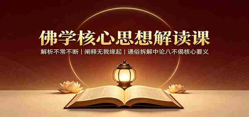 佛学核心思想解读课：解析不常不断，阐释无我缘起，通俗拆解中论八不偈核心要义-任任的小木屋 - 热点知汇