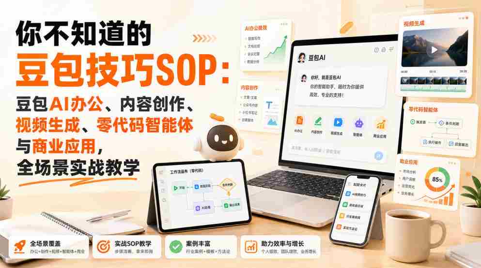 你不知道的豆包技巧SOP：豆包AI办公、内容创作、视频生成、零代码智能体与商业应用，全场景实战教学-任任的小木屋 - 热点知汇