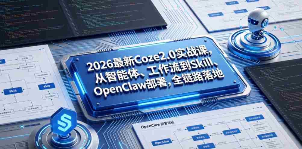 2026最新Coze2.0实战课，从智能体、工作流到Skill、OpenClaw部署，全链路落地-任任的小木屋 - 热点知汇