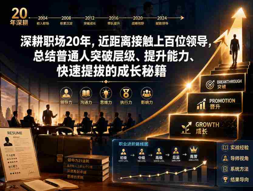 付费文章：深耕职场20年，近距离接触上百位领导，总结普通人突破层级、提升能力、快速提拔的成长秘籍（全网独家干货）-任任的小木屋 - 热点知汇