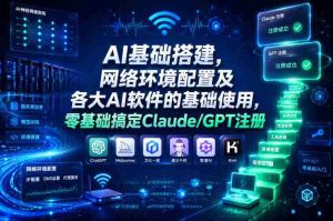 AI基础搭建，网络环境配置及各大AI软件的基础使用，零基础搞定Claude/GPT注册-任任的小木屋 - 热点知汇