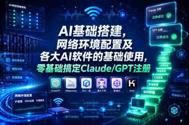 AI基础搭建，网络环境配置及各大AI软件的基础使用，零基础搞定Claude/GPT注册-任任的小木屋 - 热点知汇