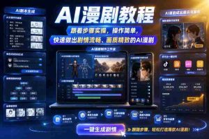 AI漫剧教程，跟着步骤实操，操作简单，快速做出剧情流畅、画质精致的AI漫剧-任任的小木屋 - 热点知汇