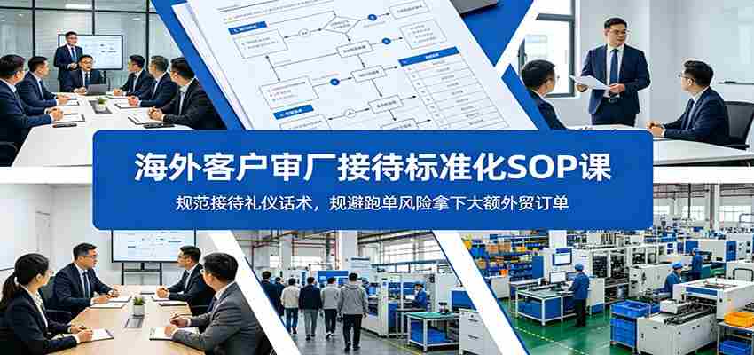 海外客户审厂接待标准化SOP课：规范接待礼仪话术，规避跑单风险拿下大额外贸订单-任任的小木屋 - 热点知汇
