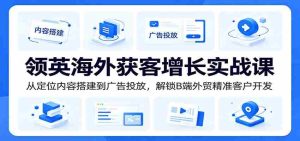领英海外获客增长实战课：从定位内容搭建到广告投放，解锁B端外贸精准客户开发-任任的小木屋 - 热点知汇