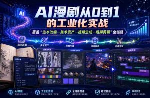 AI漫剧从0到1的工业化实战，覆盖“选本改编—美术资产—视频生成—后期剪辑”全链路（更新6月）-任任的小木屋 - 热点知汇
