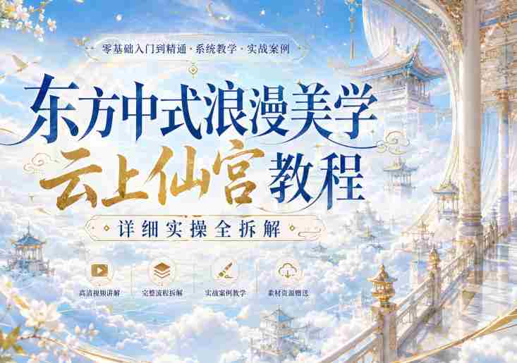 东方中式浪漫美学云上仙宫教程,详细实操全拆解-任任的小木屋 - 热点知汇