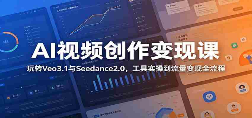 AI视频创作变现课：玩转Veo3.1与Seedance2.0，工具实操到流量变现全流程-任任的小木屋 - 热点知汇