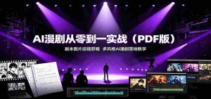 AI漫剧从零到一实战（PDF版）：剧本图片运镜剪辑，多风格AI漫剧落地教学-任任的小木屋 - 热点知汇