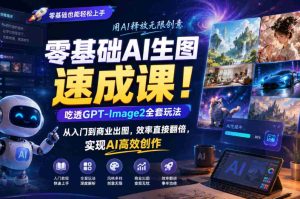 零基础AI生图速成课！吃透GPT-Image2全套玩法，从入门到商业出图，效率直接翻倍，实现AI高效创作-任任的小木屋 - 热点知汇