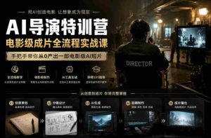 AI导演特训营，电影级成片全流程实战课，手把手带你从0产出一部电影级AI短片-任任的小木屋 - 热点知汇