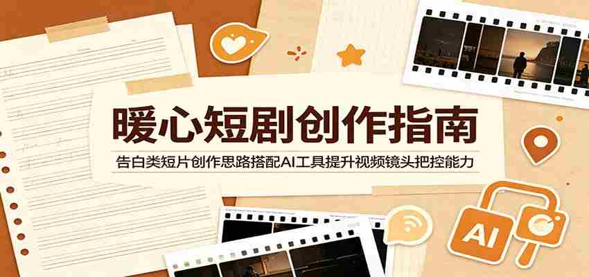 暖心短剧创作指南：告白类短片创作思路搭配AI工具提升视频镜头把控能力-任任的小木屋 - 热点知汇