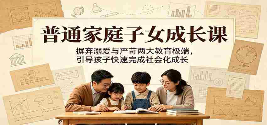普通家庭子女成长课：摒弃溺爱与严苛两大教育极端，引导孩子快速完成社会化成长-任任的小木屋 - 热点知汇