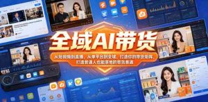 全域AI带货，从短视频到直播，从单平台到全域，打造你的带货矩阵，打造普通人也能落地的带货赛道（0610更新）-任任的小木屋 - 热点知汇
