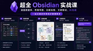 超全Obsidian实战课，涵盖数据库、思维导图、白板绘图、文献联动、AI生成，一站式搞定所有知识管理需求-任任的小木屋 - 热点知汇