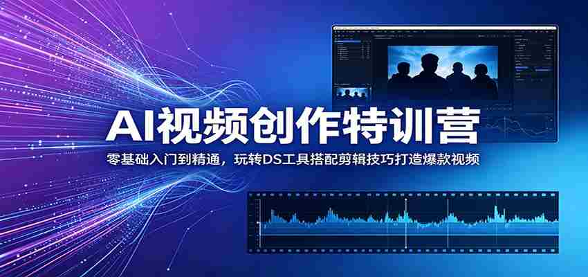 AI视频创作特训营：零基础入门到精通，玩转DS工具搭配剪辑技巧打造爆款视频-任任的小木屋 - 热点知汇