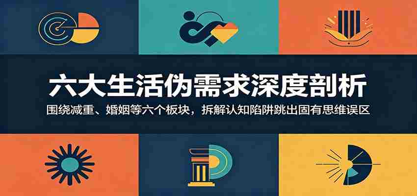六大生活伪需求深度剖析：围绕减重、婚姻等六个板块，拆解认知陷阱跳出固有思维误区-任任的小木屋 - 热点知汇