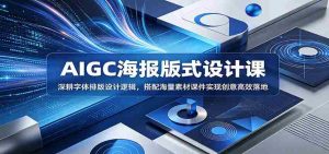 AIGC海报版式设计课:深耕字体排版设计逻辑,搭配海量素材课件实现创意高效落地-任任的小木屋 - 热点知汇