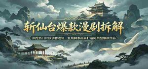 斩仙台爆款漫剧拆解:深挖热门片段创作逻辑,复刻脚本画面打造同类型爆款作品-任任的小木屋 - 热点知汇