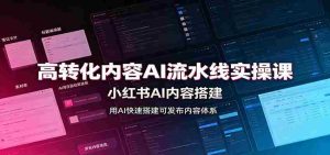高转化内容AI流水线实操课：小红书AI内容搭建，Skill工具配置，转化内容生产-任任的小木屋 - 热点知汇