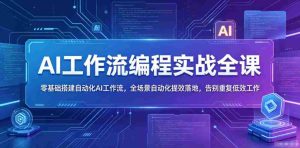 AI工作流编程实战全课,零基础搭建自动化AI工作流,全场景自动化提效落地,告别重复低效工作-任任的小木屋 - 热点知汇