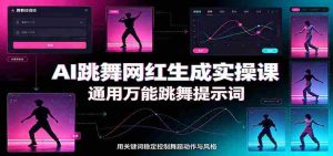 AI跳舞网红生成实操课：通用万能跳舞提示词，多模型适配，人物舞蹈视频制作全套教学-任任的小木屋 - 热点知汇