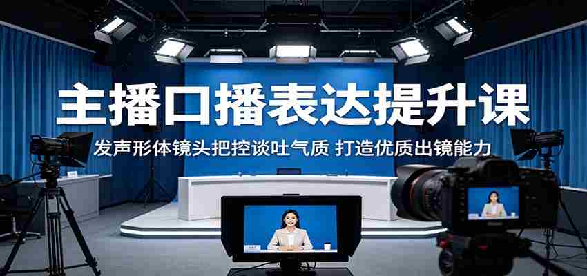 主播口播表达提升课：发声形体镜头把控谈吐气质，打造优质出镜能力-任任的小木屋 - 热点知汇