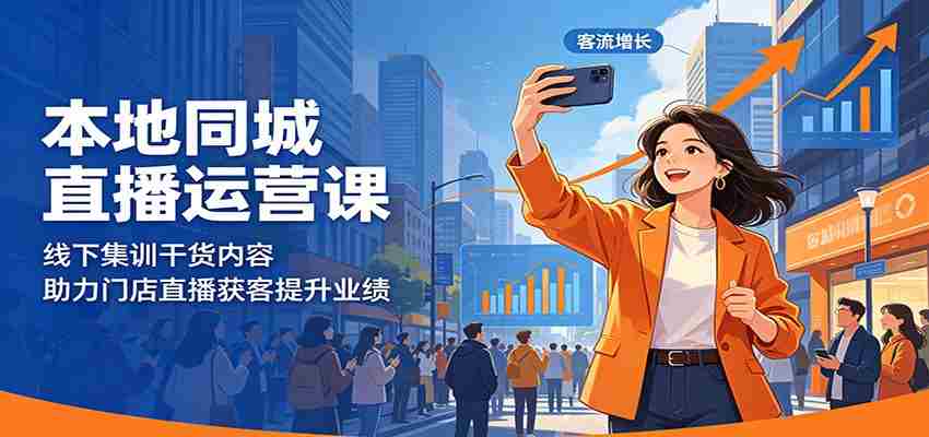 本地同城直播运营课：线下集训干货内容，助力门店直播获客提升业绩-任任的小木屋 - 热点知汇