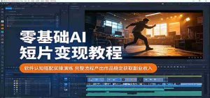 零基础AI短片变现教程：软件认知搭配实操演练，完整流程产出作品稳定获取副业收入-任任的小木屋 - 热点知汇