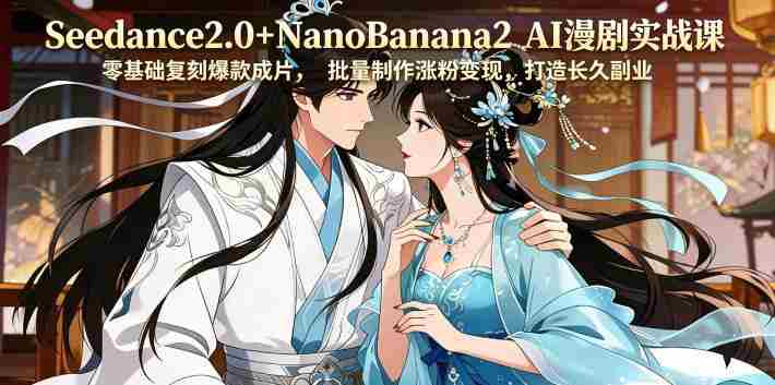 Seedance2.0+NanoBanana2 AI漫剧实战课，零基础复刻爆款成片涨粉变现，打造长久副业收益-任任的小木屋 - 热点知汇