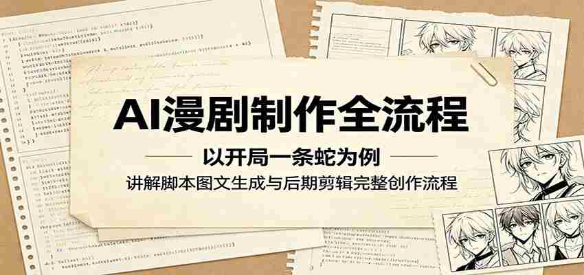 AI漫剧制作全流程：以开局一条蛇为例，讲解脚本图文生成与后期剪辑完整创作流程-任任的小木屋 - 热点知汇