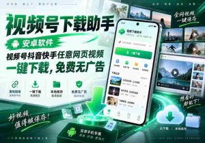 视频号下载助手,安卓软件,视频号抖音快手任意网页视频,一键下载,免费无广告-任任的小木屋 - 热点知汇