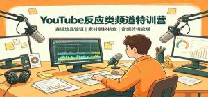 YouTube反应类频道特训营:赛道选品验证,素材版权核查,音频剪辑变现-任任的小木屋 - 热点知汇