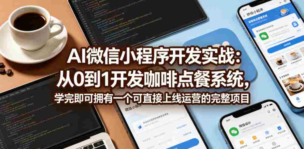 AI微信小程序开发实战：从0到1开发咖啡点餐系统，学完即可拥有一个可直接上线运营的完整项目-任任的小木屋 - 热点知汇