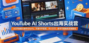 YouTube AI Shorts出海实战营,从0开始教AI制作Shorts,开通YPP变现,月入万刀,新手可复制的实操路径-任任的小木屋 - 热点知汇