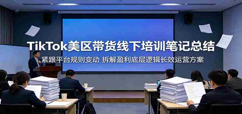 TikTok美区带货线下培训笔记总结：紧跟平台规则变动，拆解盈利底层逻辑长效运营方案-任任的小木屋 - 热点知汇