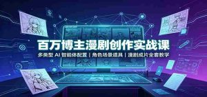 百万博主漫剧创作实战课：多类型AI智能体配置，角色场景道具，漫剧成片全套教学-任任的小木屋 - 热点知汇