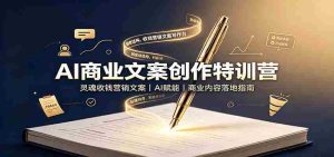 AI商业文案创作特训营：灵魂收钱营销文案，AI赋能，商业内容落地指南-任任的小木屋 - 热点知汇