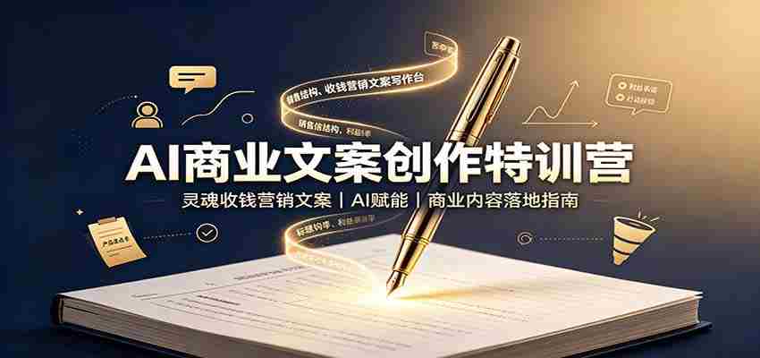 AI商业文案创作特训营：灵魂收钱营销文案，AI赋能，商业内容落地指南-任任的小木屋 - 热点知汇
