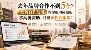 去年品牌合作不到5个？《品牌合作蓝图》教你用现成模板拿高价赞助，还能锁长期饭票！【原创双语字幕】-任任的小木屋 - 热点知汇