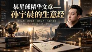 某星球精华文章——孙宇晨的生意经-任任的小木屋 - 热点知汇