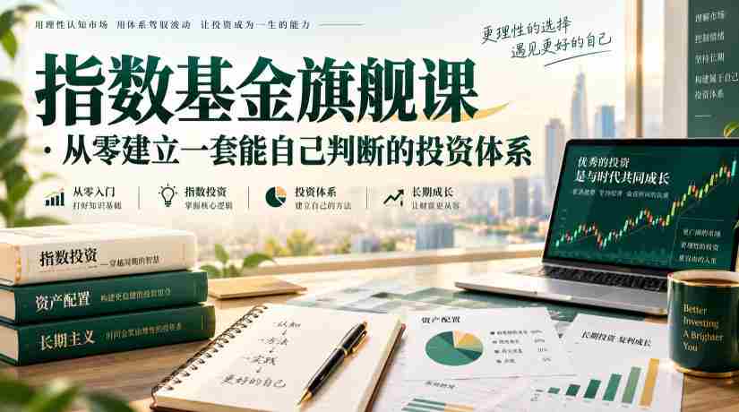 指数基金旗舰课·从零建立一套能自己判断的投zi体系-任任的小木屋 - 热点知汇