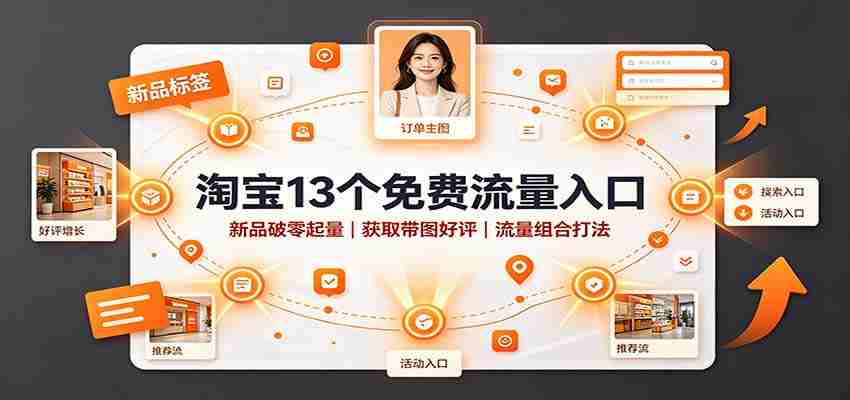 淘宝13个免费流量入口：新品破零起量，获取带图好评，流量组合打法-任任的小木屋 - 热点知汇