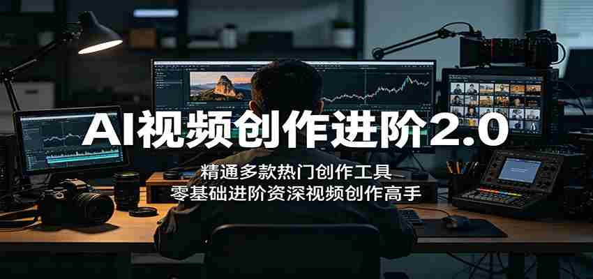 AI视频创作进阶2.0：精通多款热门创作工具，零基础进阶资深视频创作高手-任任的小木屋 - 热点知汇